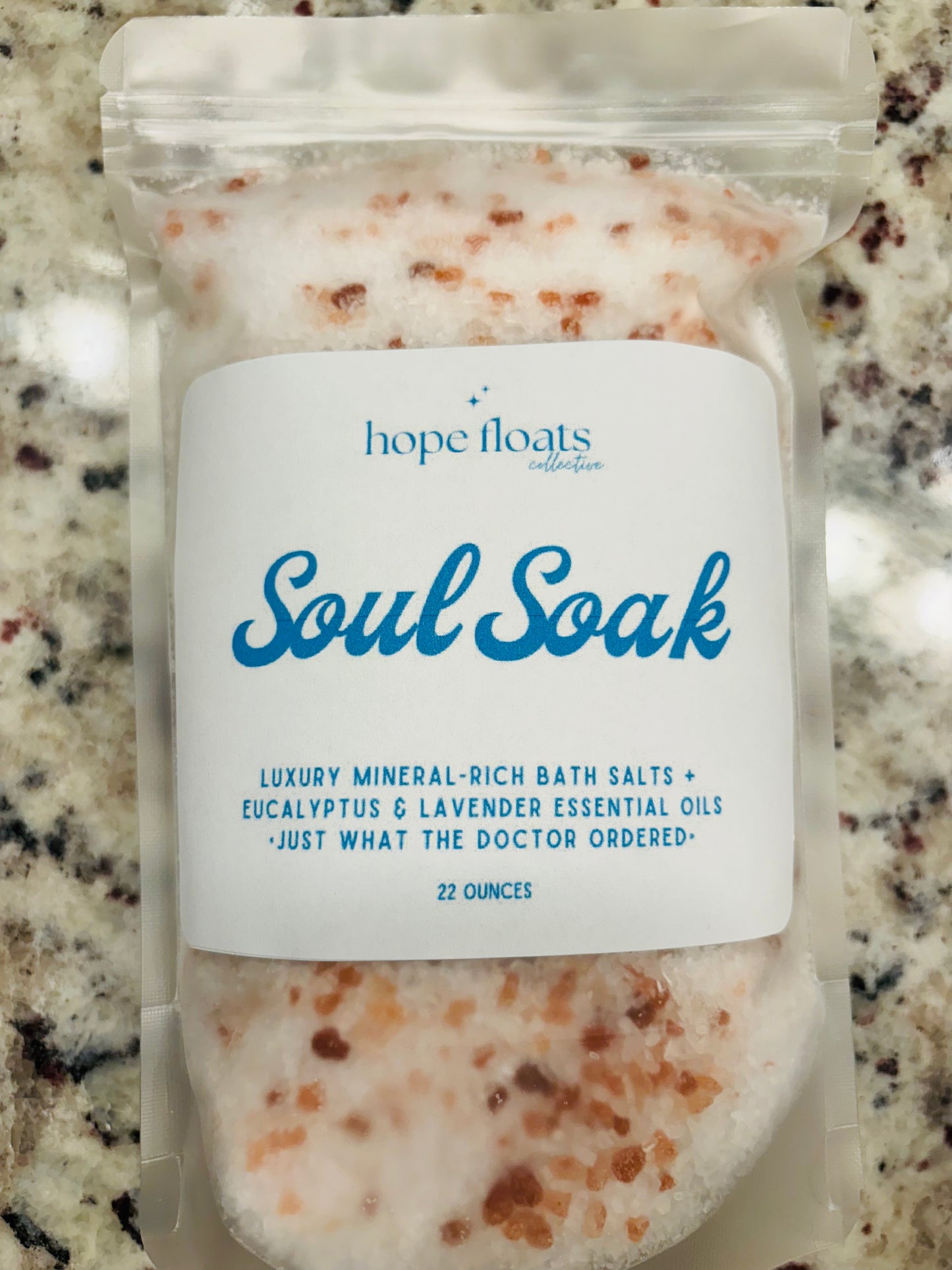 Soul Soak- 22oz Luxury Mineral-Rich Bath Salts