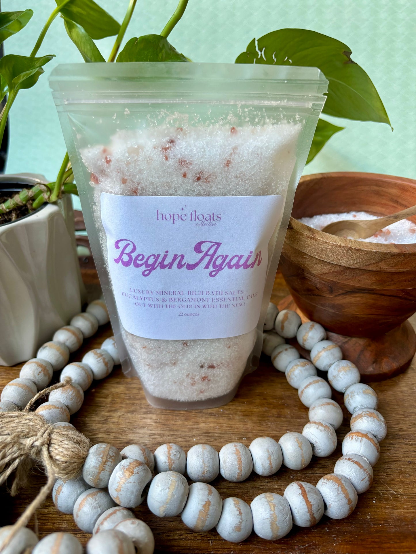 Begin Again- 22oz Luxury Mineral-Rich Bath Salts