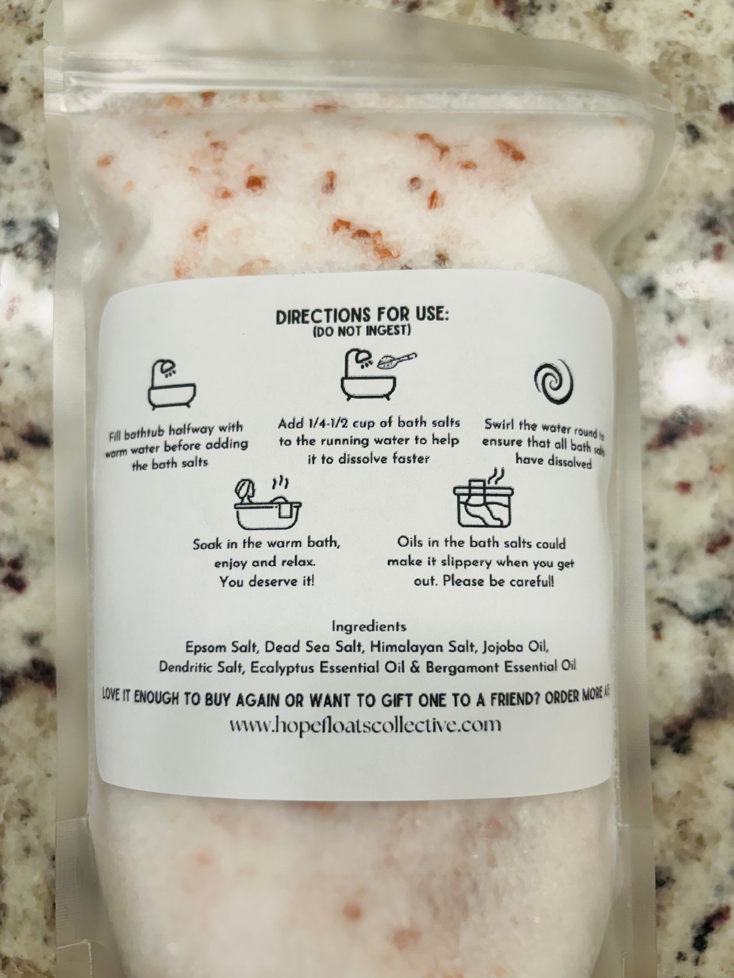 Begin Again- 22oz Luxury Mineral-Rich Bath Salts
