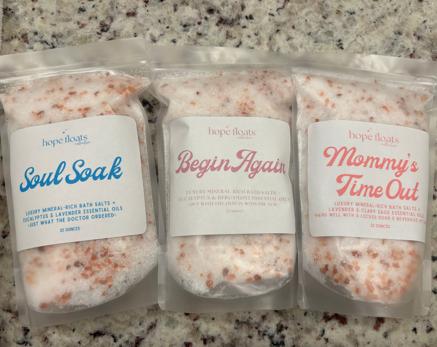 Begin Again- 22oz Luxury Mineral-Rich Bath Salts