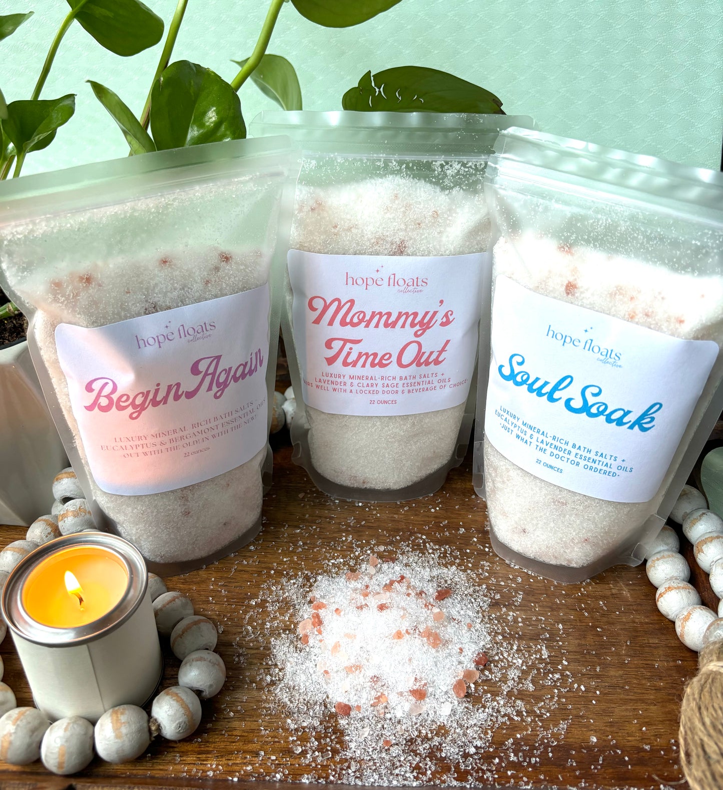 Begin Again- 22oz Luxury Mineral-Rich Bath Salts