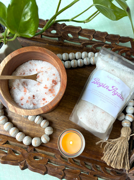 Begin Again- 22oz Luxury Mineral-Rich Bath Salts
