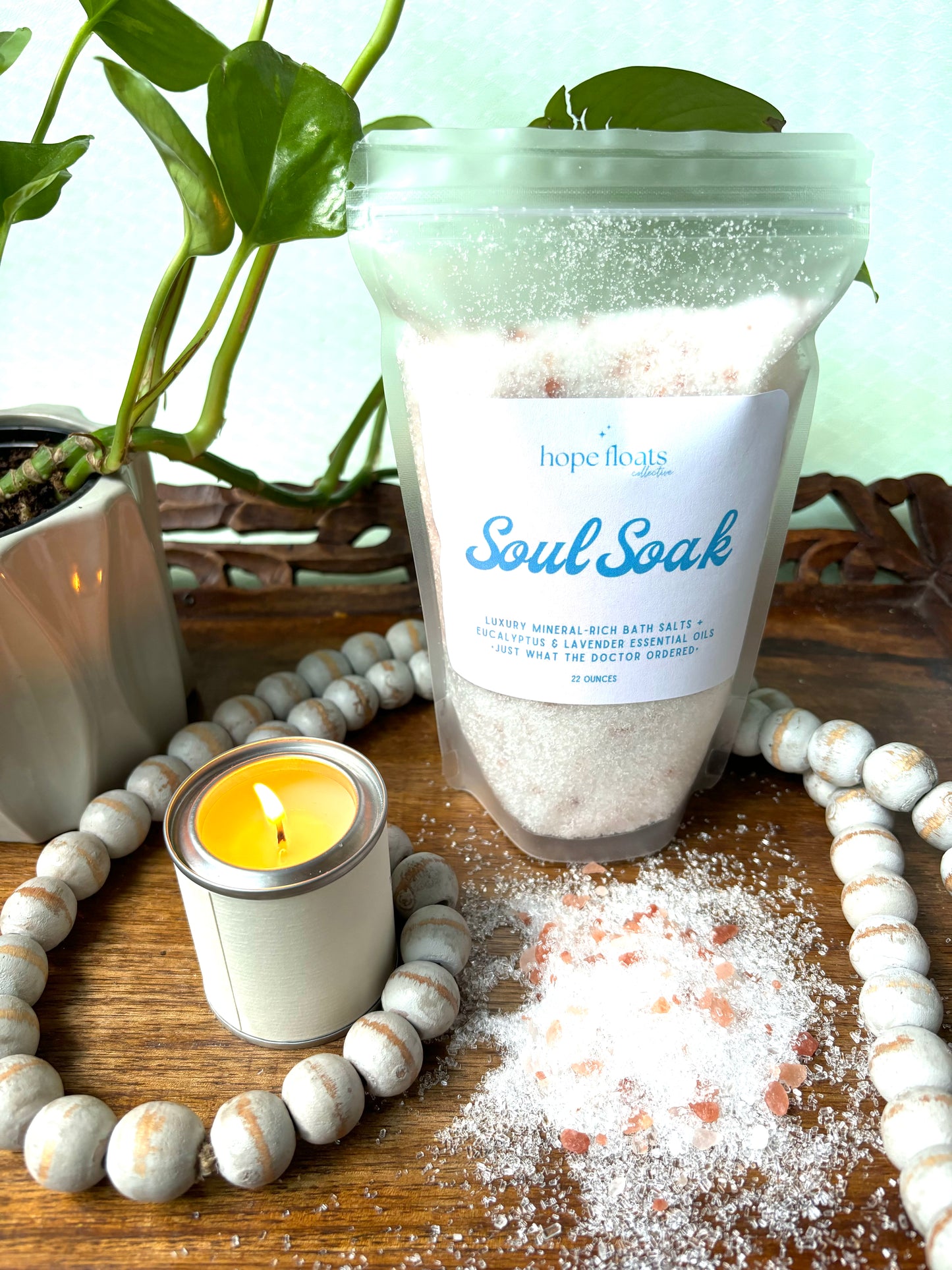 Soul Soak- 22oz Luxury Mineral-Rich Bath Salts