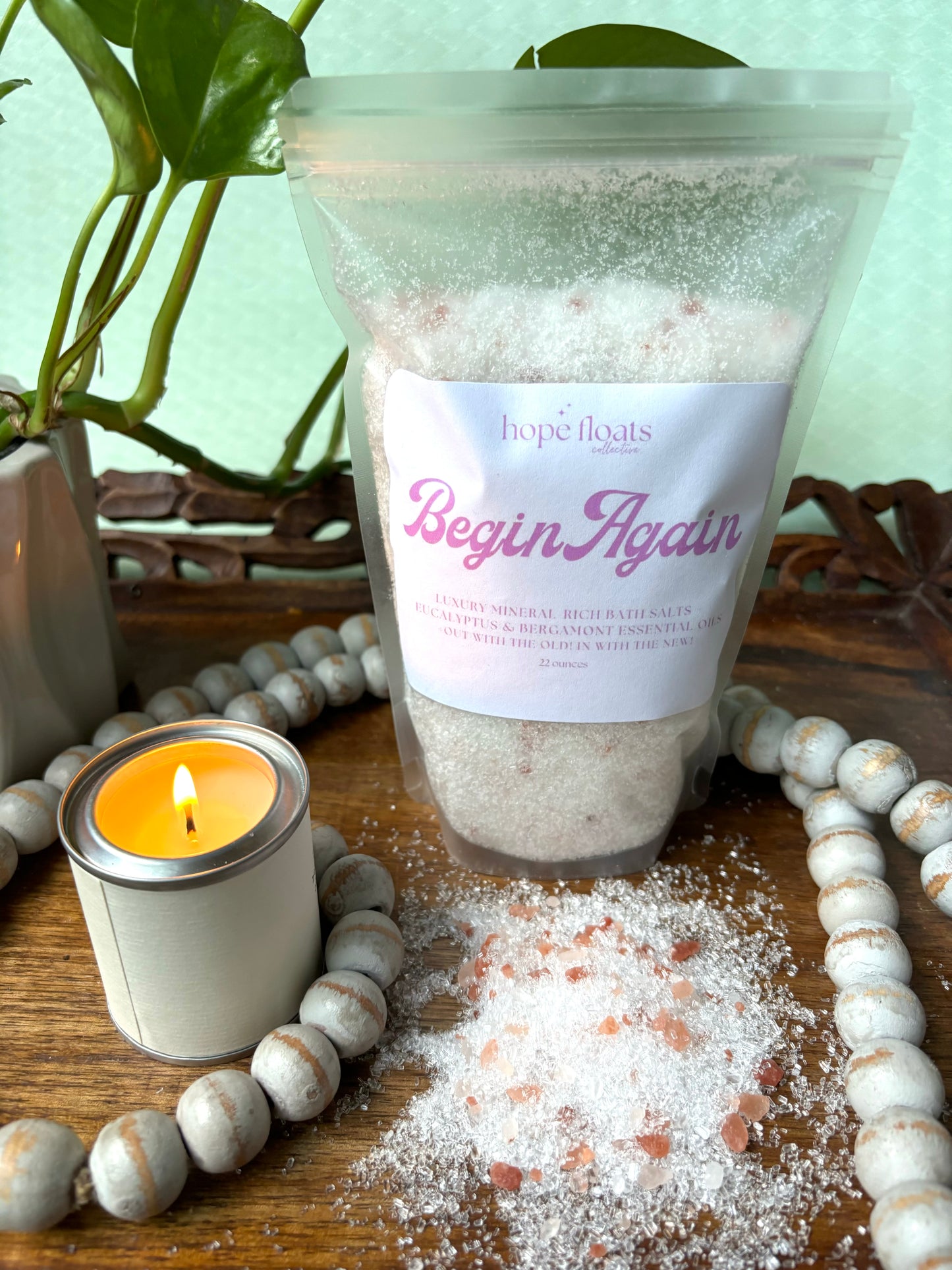 Begin Again- 22oz Luxury Mineral-Rich Bath Salts